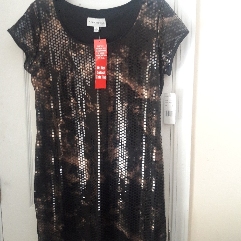 Cocktail Shimmery Gold Dress